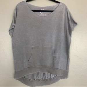 CHASER COLLECTION | Gray Cut-off Tee Shirt